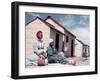 Herero Tribeswomen Wearing Turban and Dangling Earrings, Windhoek, Namibia 1950-Margaret Bourke-White-Framed Photographic Print