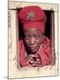 Herero Tribeswomen Wearing Turban and Dangling Earrings, Windhoek, Namibia 1951-Margaret Bourke-White-Mounted Photographic Print