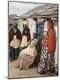 Herero Tribeswomen Wearing Turban and Dangling Earrings, Windhoek, Namibia 1951-Margaret Bourke-White-Mounted Photographic Print