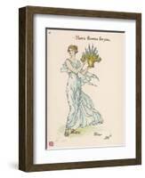 Heres Flowers for You!-Walter Crane-Framed Art Print