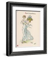 Heres Flowers for You!-Walter Crane-Framed Art Print