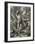 Hereward Cutting His Way Through the Norman Host-James Cooper-Framed Giclee Print