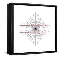 Hering Illusion-Science Photo Library-Framed Stretched Canvas