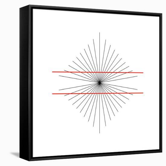 Hering Illusion-Science Photo Library-Framed Stretched Canvas