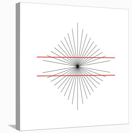 Hering Illusion-Science Photo Library-Stretched Canvas