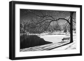 Heritage Pond in Winter-Monte Nagler-Framed Giclee Print