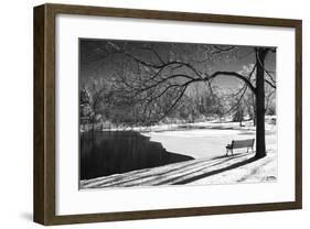 Heritage Pond in Winter-Monte Nagler-Framed Giclee Print