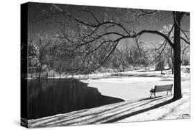 Heritage Pond in Winter-Monte Nagler-Stretched Canvas