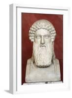 Herm of Hermes-Alkamenes Alkamenes-Framed Photographic Print