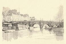 Works on the Old Pont Notre-Dame, 1913 (1915)-Herman Armour Webster-Framed Giclee Print