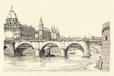 Works on the Old Pont Notre-Dame, 1913 (1915)-Herman Armour Webster-Mounted Giclee Print