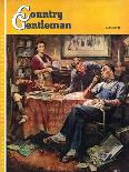 "Around the Table after Dinner," Country Gentleman Cover, March 1, 1947-Herman Geisen-Laminated Giclee Print