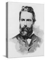 Herman Melville American Writer-Dewey-Stretched Canvas