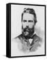 Herman Melville American Writer-Dewey-Framed Stretched Canvas