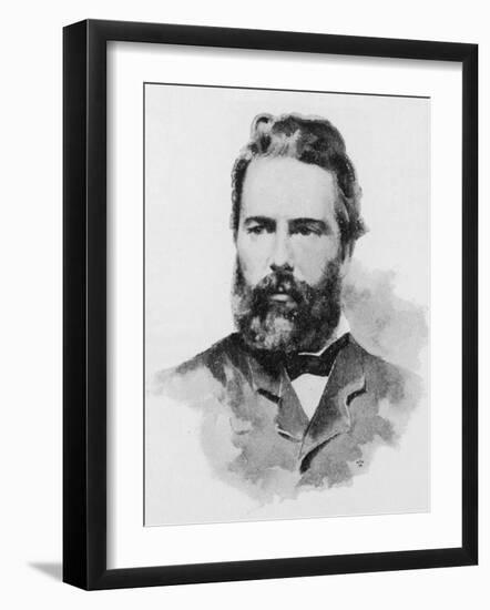 Herman Melville American Writer-Dewey-Framed Photographic Print