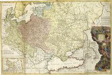 Map of Muscovy-Herman Moll-Giclee Print