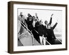 Herman's Hermits Arrive in New York from a Tour of Japan, Feb-null-Framed Photo