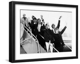 Herman's Hermits Arrive in New York from a Tour of Japan, Feb-null-Framed Photo