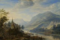 Rhine River Near Reineck-Herman Saftleven-Framed Art Print