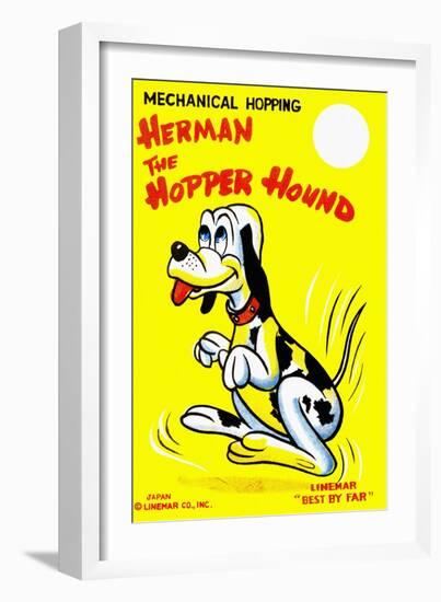 Herman the Hopper Hound-null-Framed Art Print