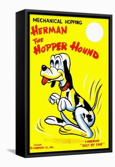 Herman the Hopper Hound-null-Framed Stretched Canvas