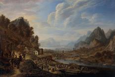 Rhenish Landscape-Herman the Younger Saftleven-Framed Stretched Canvas