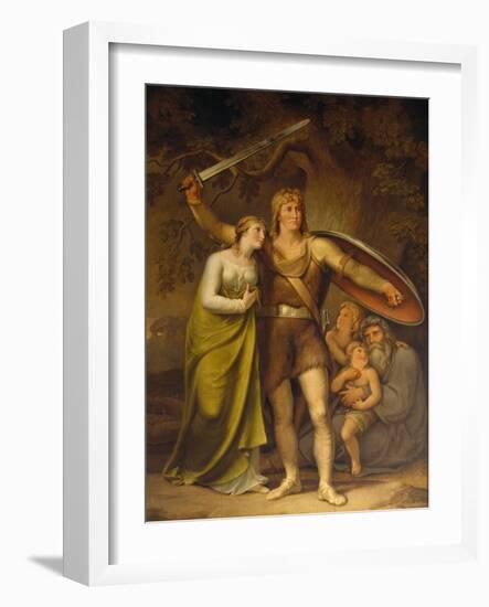 Hermann and Thusnelda, 1822-Johann Heinrich Wilhelm Tischbein-Framed Giclee Print