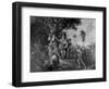 Hermann Celebrating Victory after the Battle in the Teutoburg Forest-Johann Heinrich Wilhelm Tischbein-Framed Giclee Print