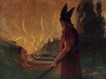 Wotan's Farewell and Magic Fire-Hermann Hendrich-Giclee Print