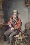 Old Man Shelling Peas, C.1880-Hermann Kern-Framed Stretched Canvas