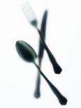 Knife, Fork and Spoon, Blurry-Hermann Mock-Photographic Print