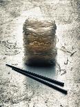 Rice Noodles and Chopsticks (Asia)-Hermann Mock-Photographic Print