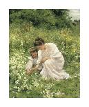 Picking Daisies, 1905-Hermann Seeger-Giclee Print