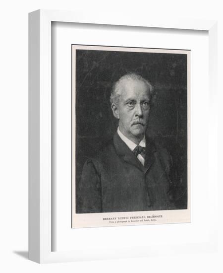 Hermann Von Helmholtz German Physicist, Anatomist and Physiologist-null-Framed Art Print