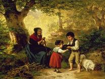 Die kleinen Beerensammler. The Little Berry Pickers. 1867-Hermann Werner-Laminated Giclee Print