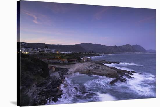 Hermanus at sunset, Western Cape, South Africa, Africa-Ian Trower-Stretched Canvas