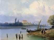 People by the Boats in Holland, C1835-1882-Hermanus Koekkoek-Giclee Print