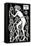 Hermaphrodite Amongst the Roses from Le Morte D'Arthur by Sir Thomas Malory, 1894-Aubrey Beardsley-Framed Stretched Canvas