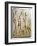 Hermes, Orpheus and Eurydice, Relief, Roman Copy of the Original from the 5th Century BC-null-Framed Giclee Print