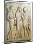 Hermes, Orpheus and Eurydice, Relief, Roman Copy of the Original from the 5th Century BC-null-Mounted Giclee Print