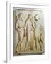 Hermes, Orpheus and Eurydice, Relief, Roman Copy of the Original from the 5th Century BC-null-Framed Giclee Print