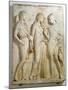 Hermes, Orpheus and Eurydice, Relief, Roman Copy of the Original from the 5th Century BC-null-Mounted Giclee Print