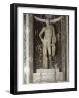 Hermès,  statue marbre,  ancienne collection Campana,  1798 et conservée au Musée du Louvre-null-Framed Giclee Print