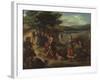 Herminie Et Les Bergers - Erminia and the Shepherds, by Delacroix, Eugene (1798-1863). Oil on Canva-Ferdinand Victor Eugene Delacroix-Framed Giclee Print