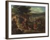 Herminie Et Les Bergers - Erminia and the Shepherds, by Delacroix, Eugene (1798-1863). Oil on Canva-Ferdinand Victor Eugene Delacroix-Framed Giclee Print