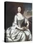 Hermione Pelham Banister (Mrs. John Banister) 1748 (Oil on Canvas)-Robert Feke-Stretched Canvas