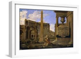 Hermit Among the Ruins, 1637-1638-Jean Lemaire-Framed Giclee Print