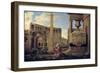 Hermit Among the Ruins-Nicolas Poussin-Framed Giclee Print