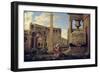 Hermit Among the Ruins-Nicolas Poussin-Framed Giclee Print