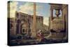Hermit Among the Ruins-Nicolas Poussin-Stretched Canvas